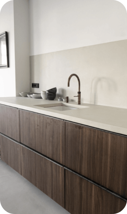 Stuccomeister betonciré keuken